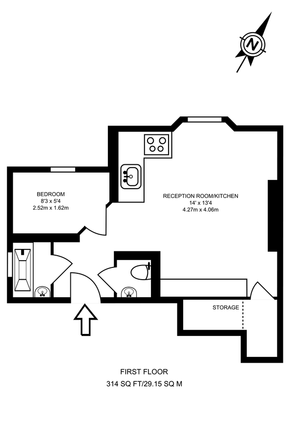 Квартира в Лондоне, Великобритания, 29 м² - фото 10
