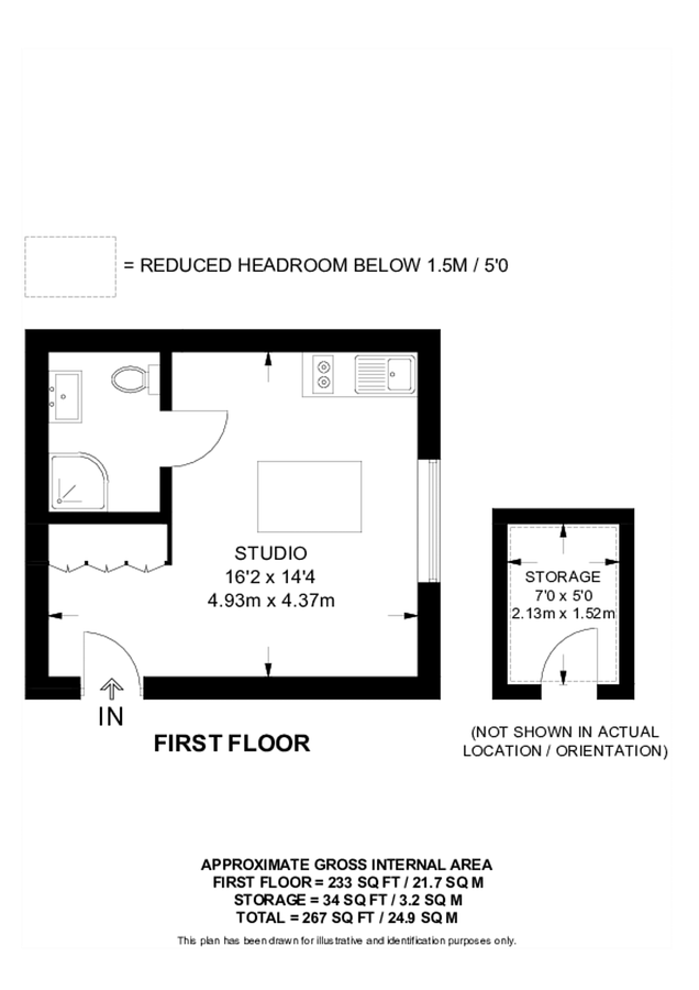Квартира в Лондоне, Великобритания, 22 м² - фото 10