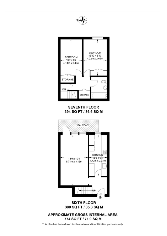 Квартира в Лондоне, Великобритания, 72 м² - фото 11