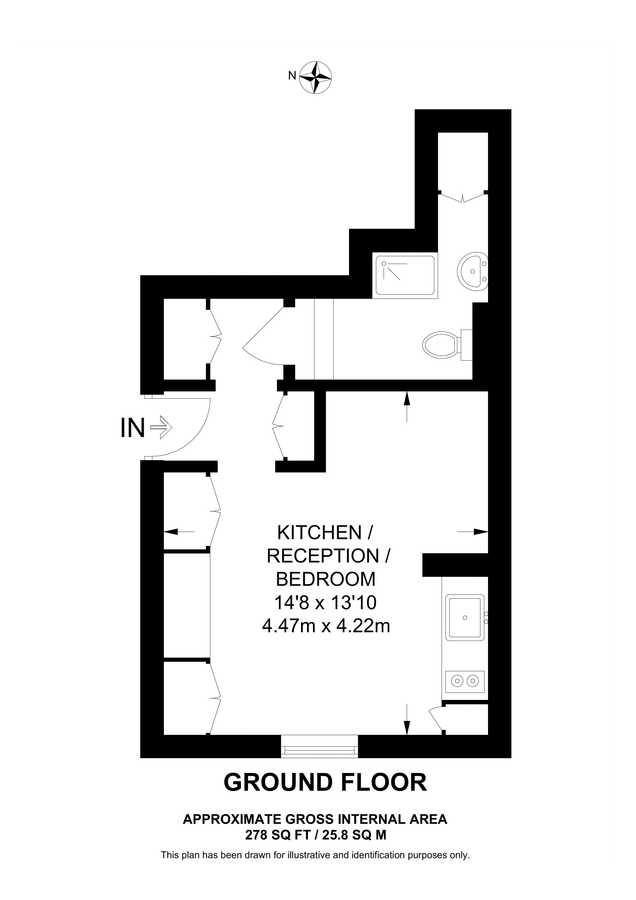 Квартира в Лондоне, Великобритания, 26 м² - фото 11
