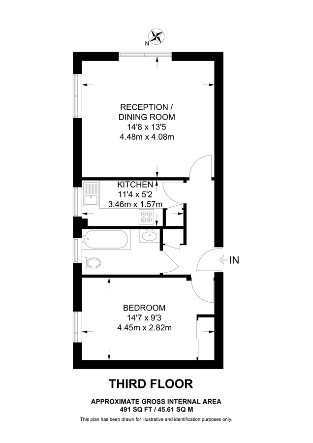 Квартира в Лондоне, Великобритания, 46 м² - фото 11