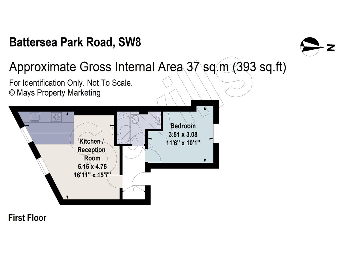 Квартира в Лондоне, Великобритания, 37 м² - фото 11