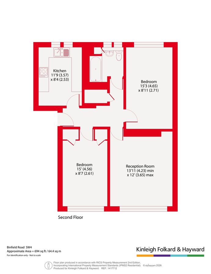 Квартира в Лондоне, Великобритания, 65 м² - фото 12