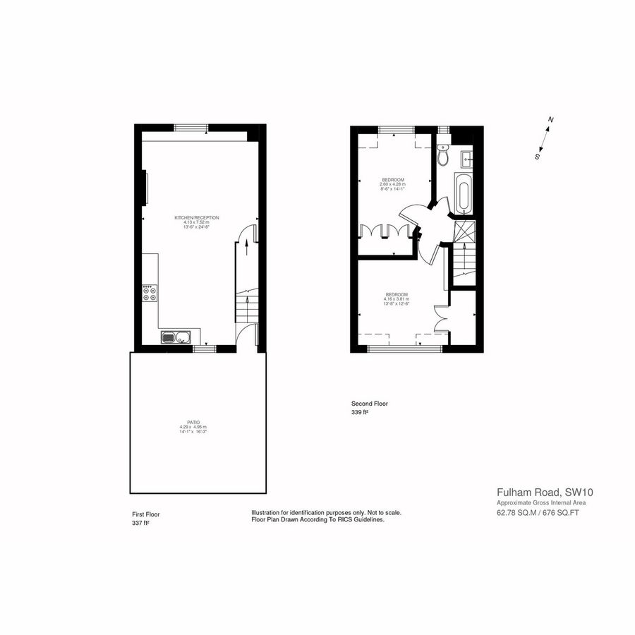 Квартира в Лондоне, Великобритания, 63 м² - фото 12