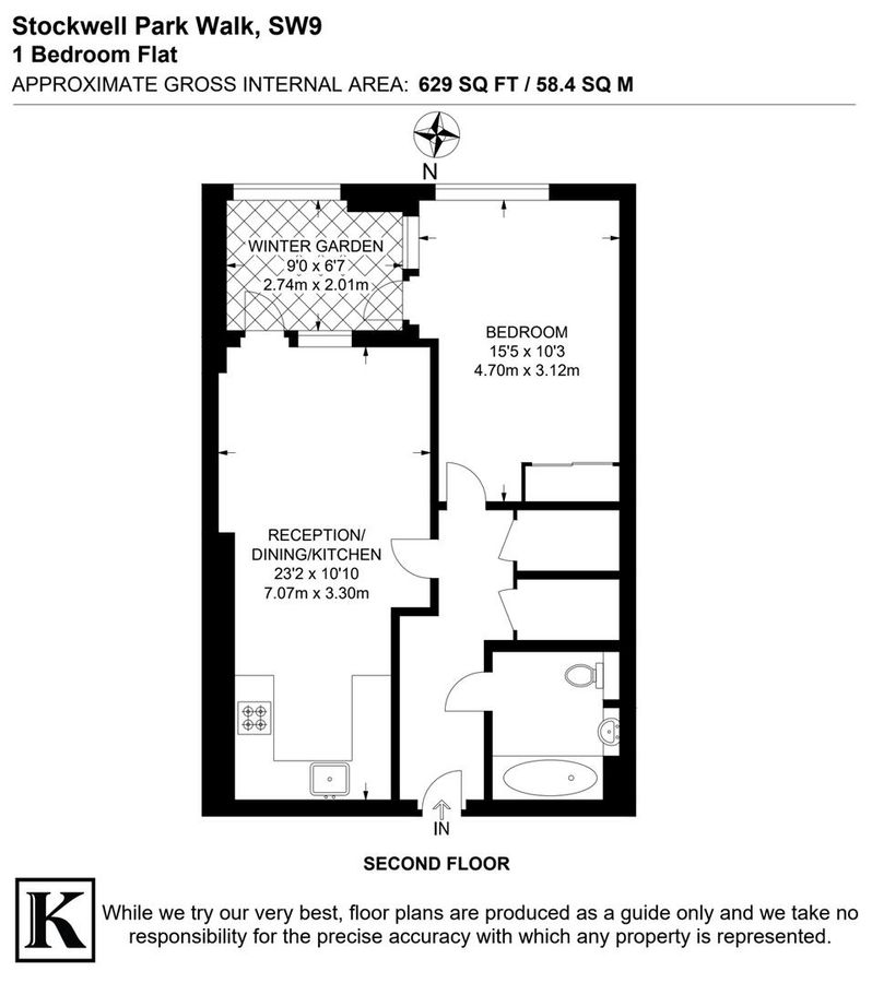 Квартира в Лондоне, Великобритания, 58 м² - фото 12