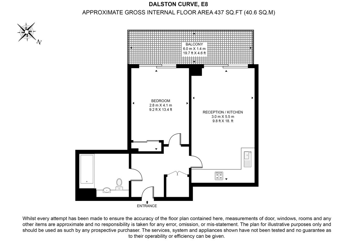 Квартира в Лондоне, Великобритания, 41 м² - фото 13