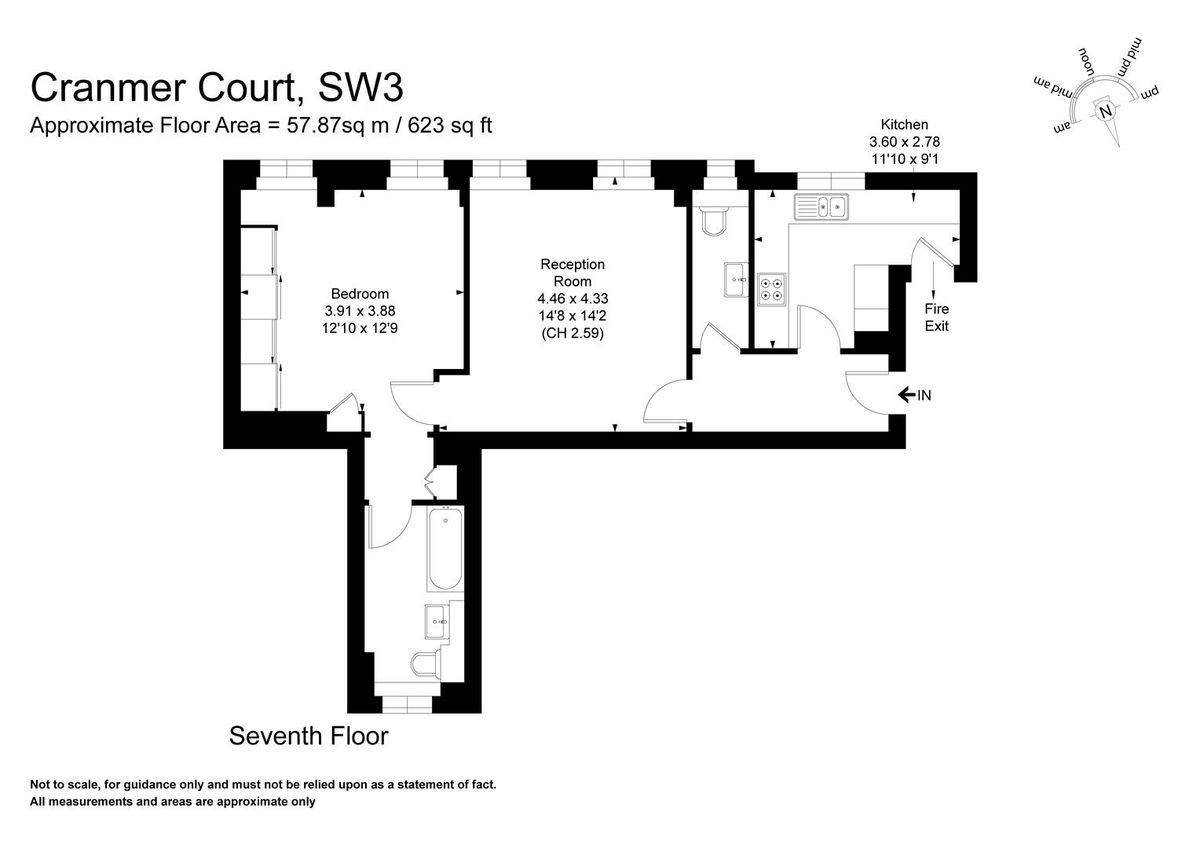 Квартира в Лондоне, Великобритания, 58 м² - фото 13