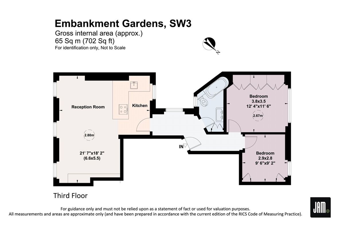 Квартира в Лондоне, Великобритания, 65 м² - фото 13