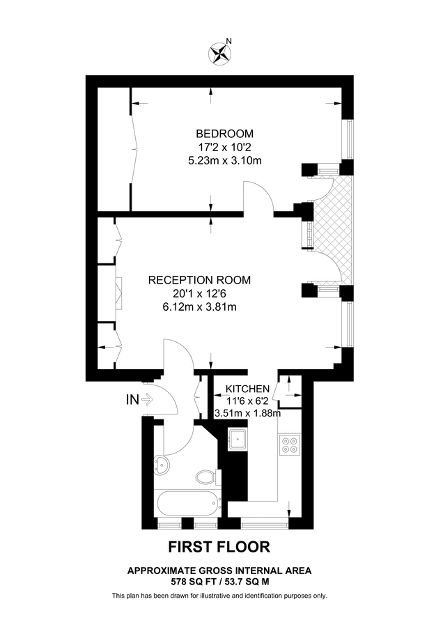 Квартира в Лондоне, Великобритания, 54 м² - фото 13