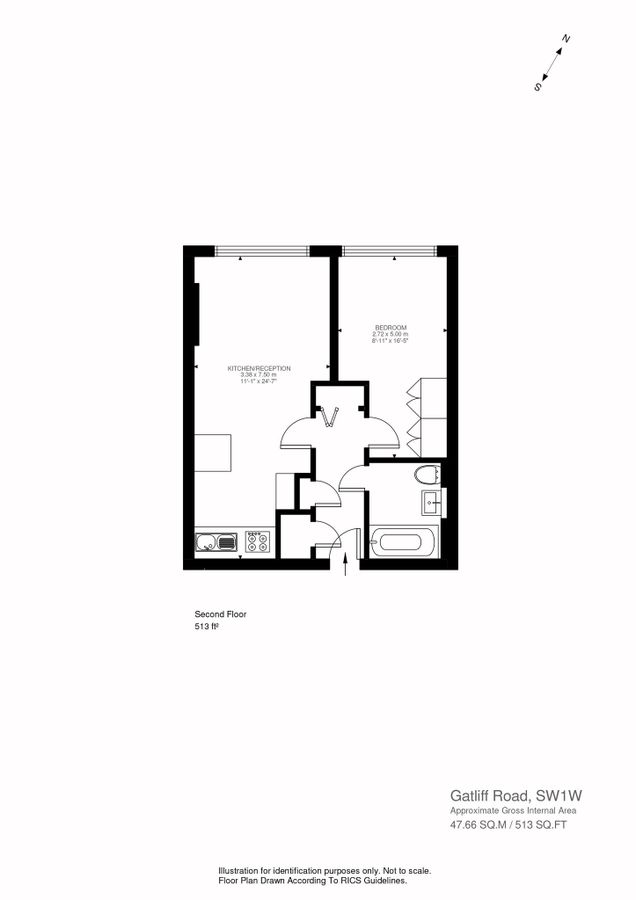 Квартира в Лондоне, Великобритания, 48 м² - фото 14