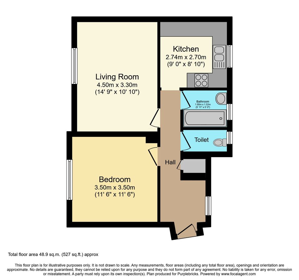 Квартира в Лондоне, Великобритания, 49 м² - фото 15