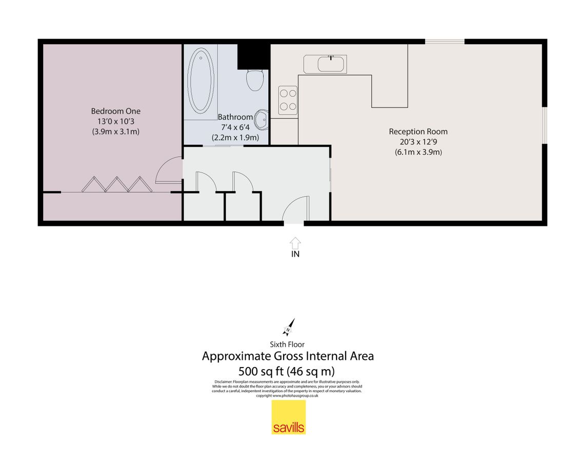 Квартира в Лондоне, Великобритания, 46 м² - фото 15