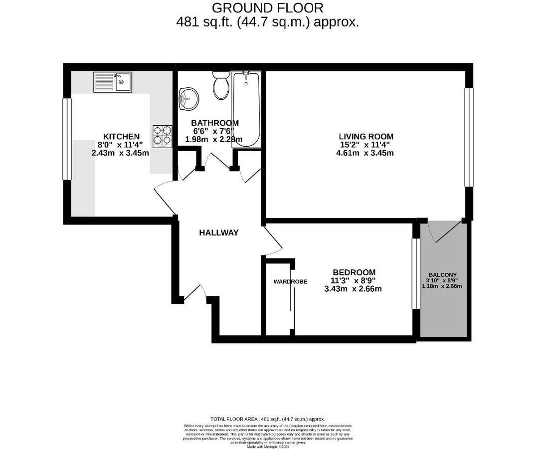 Квартира в Лондоне, Великобритания, 45 м² - фото 16