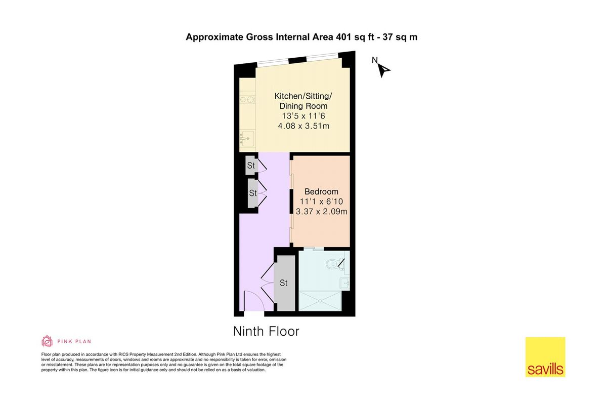 Квартира в Лондоне, Великобритания, 37 м² - фото 17