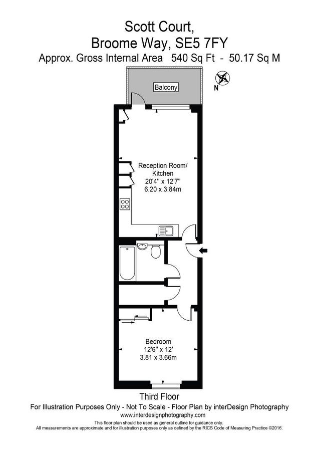 Квартира в Лондоне, Великобритания, 50 м² - фото 17