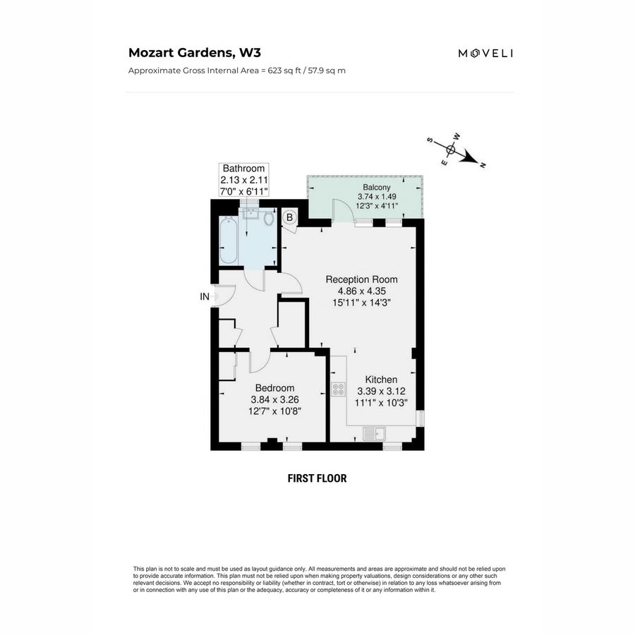 Квартира в Лондоне, Великобритания, 58 м² - фото 17