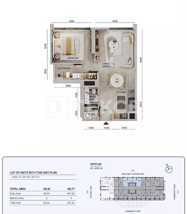 Апартаменты в Дубае, ОАЭ, 61 м² - фото 12