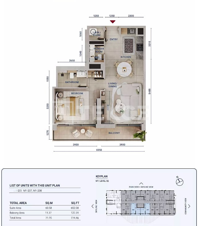 Апартаменты в Дубае, ОАЭ, 95 м² - фото 13