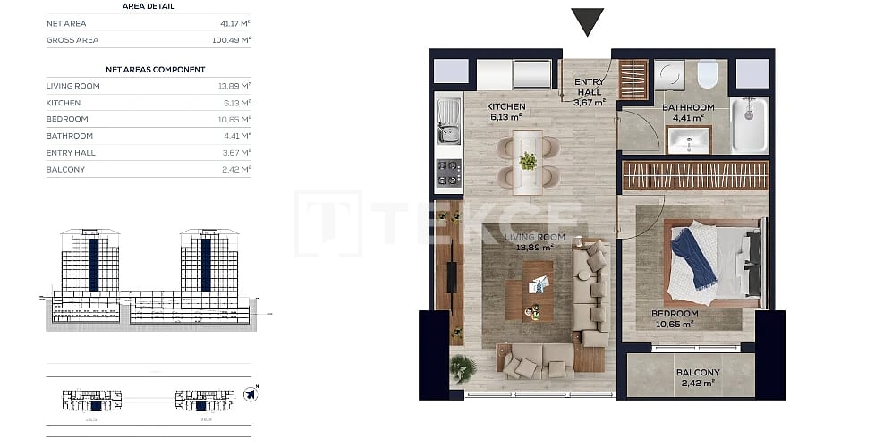 Апартаменты в Стамбуле, Турция, 116 м² - фото 16
