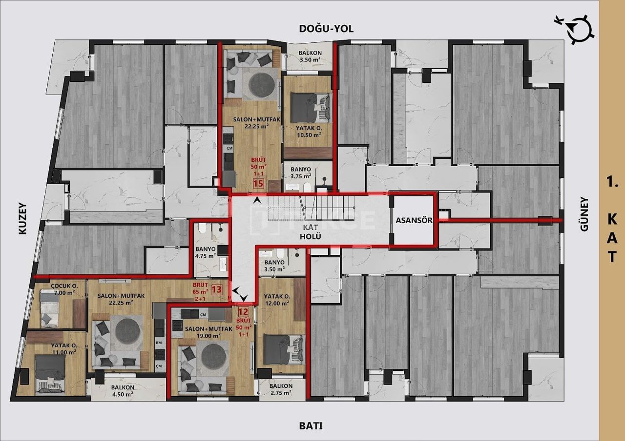 Пентхаус в Анталии, Турция, 110 м² - фото 16