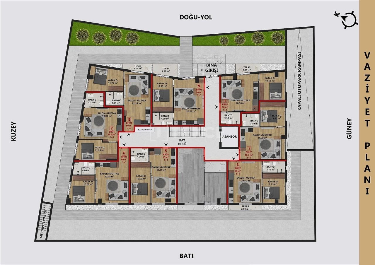 Пентхаус в Анталии, Турция, 110 м² - фото 19