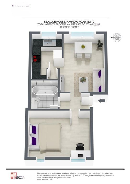 Квартира в Лондоне, Великобритания, 40 м² - фото 3