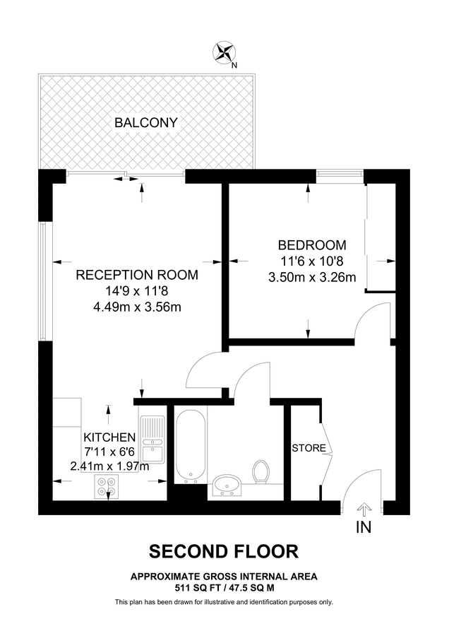 Квартира в Лондоне, Великобритания, 48 м² - фото 8