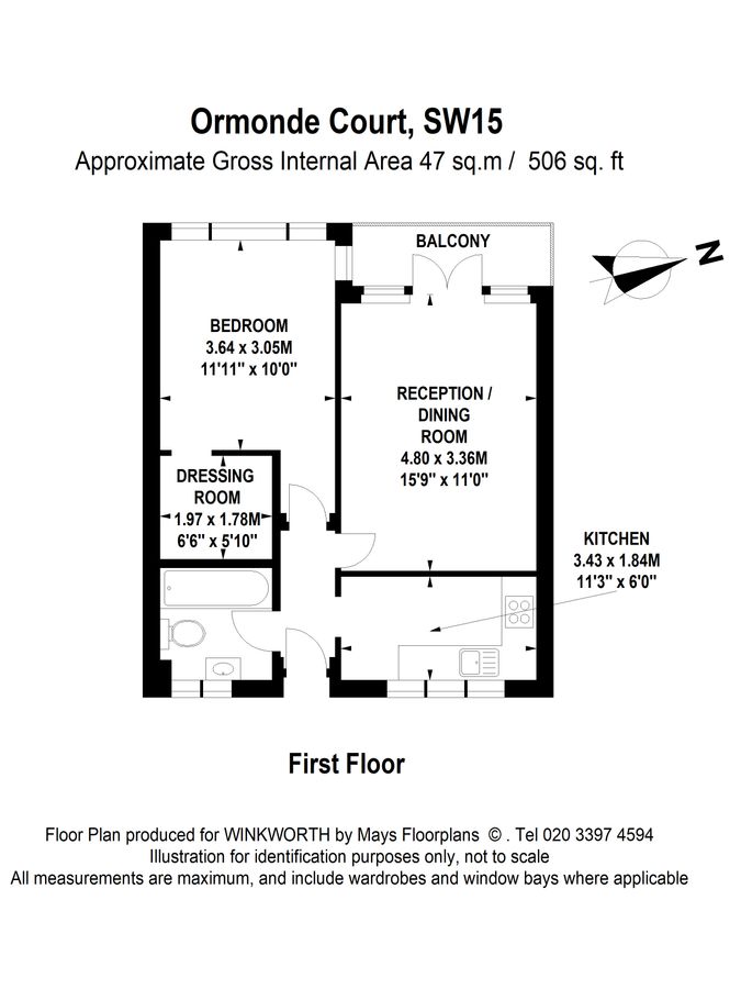 Квартира в Лондоне, Великобритания, 47 м² - фото 8