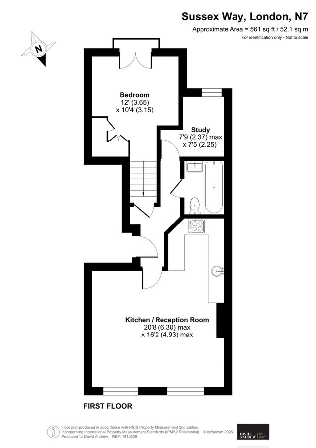 Квартира в Лондоне, Великобритания, 52 м² - фото 9