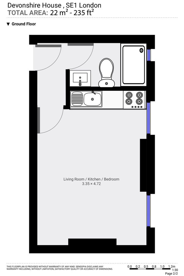 Квартира в Лондоне, Великобритания, 22 м² - фото 11
