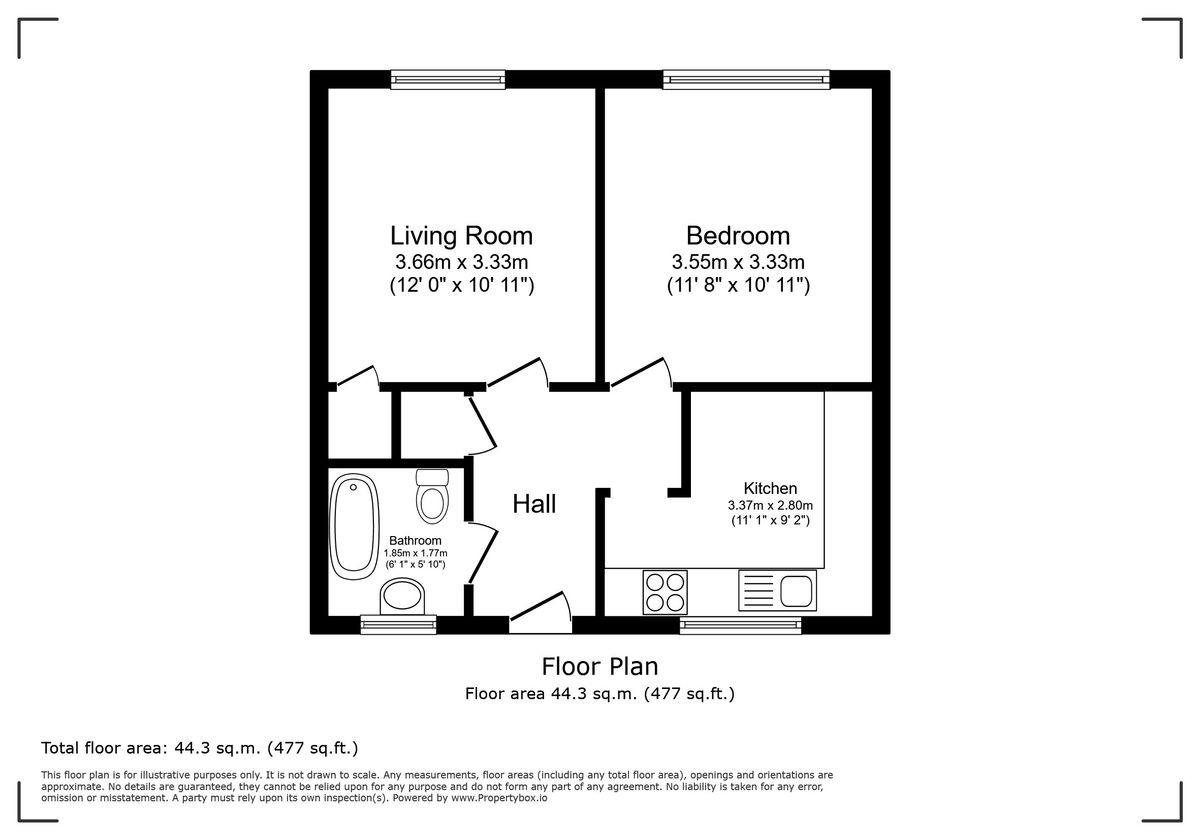 Квартира в Лондоне, Великобритания, 44 м² - фото 11