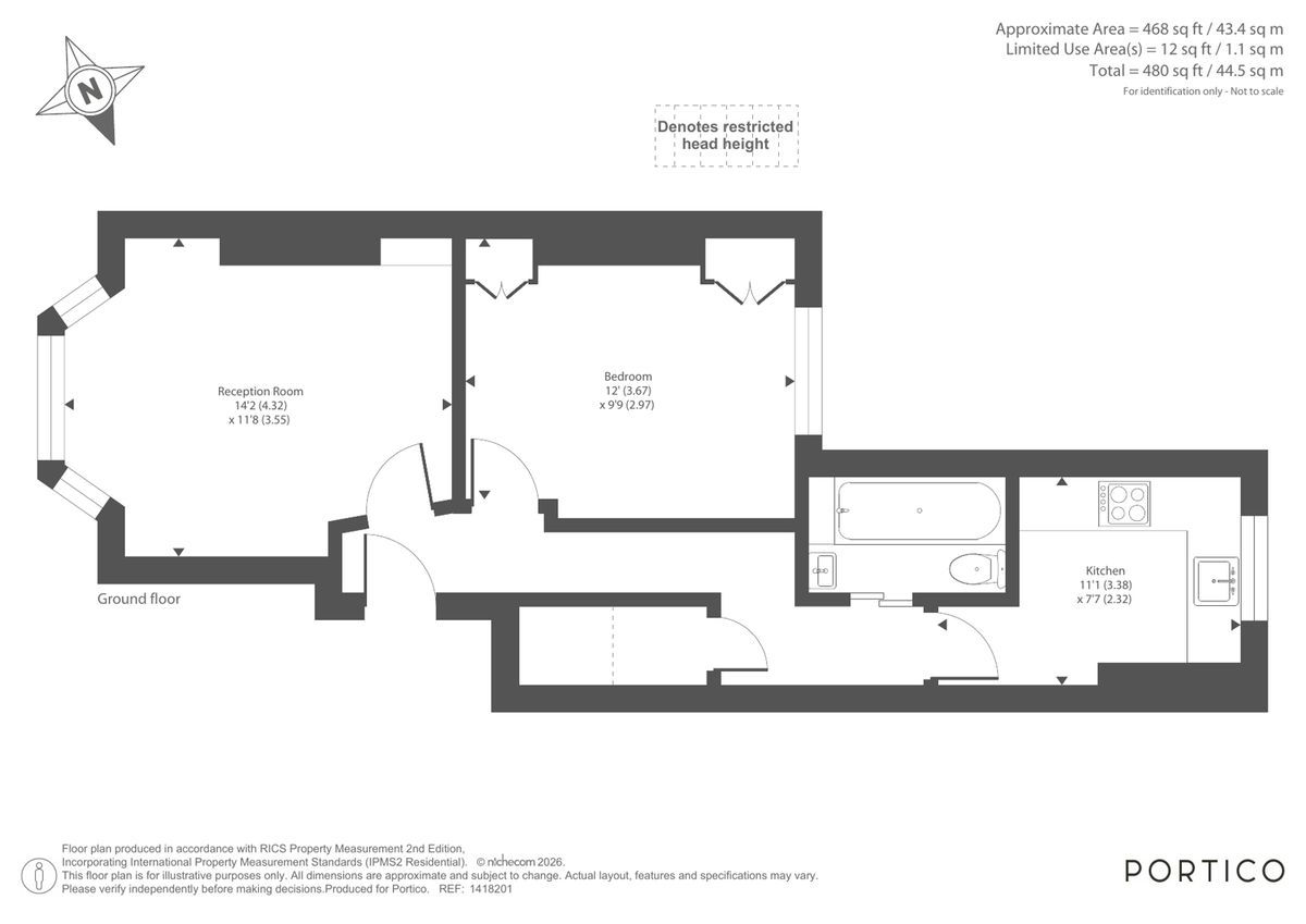 Квартира в Лондоне, Великобритания, 45 м² - фото 12