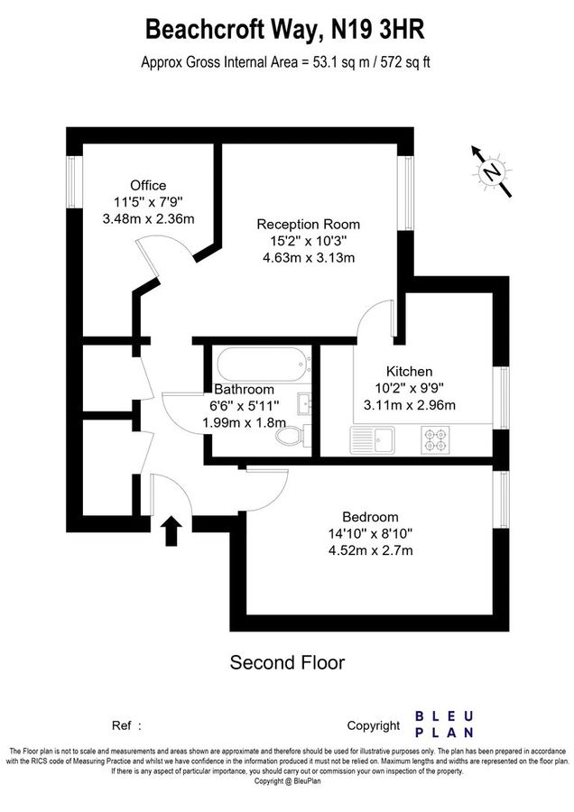 Квартира в Лондоне, Великобритания, 53 м² - фото 13