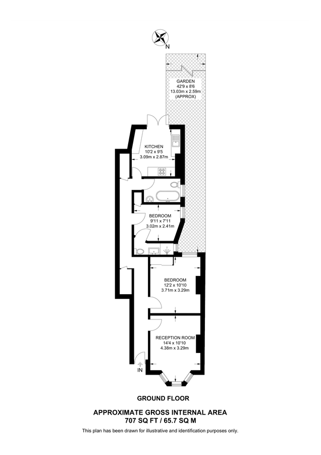 Квартира в Лондоне, Великобритания, 66 м² - фото 14