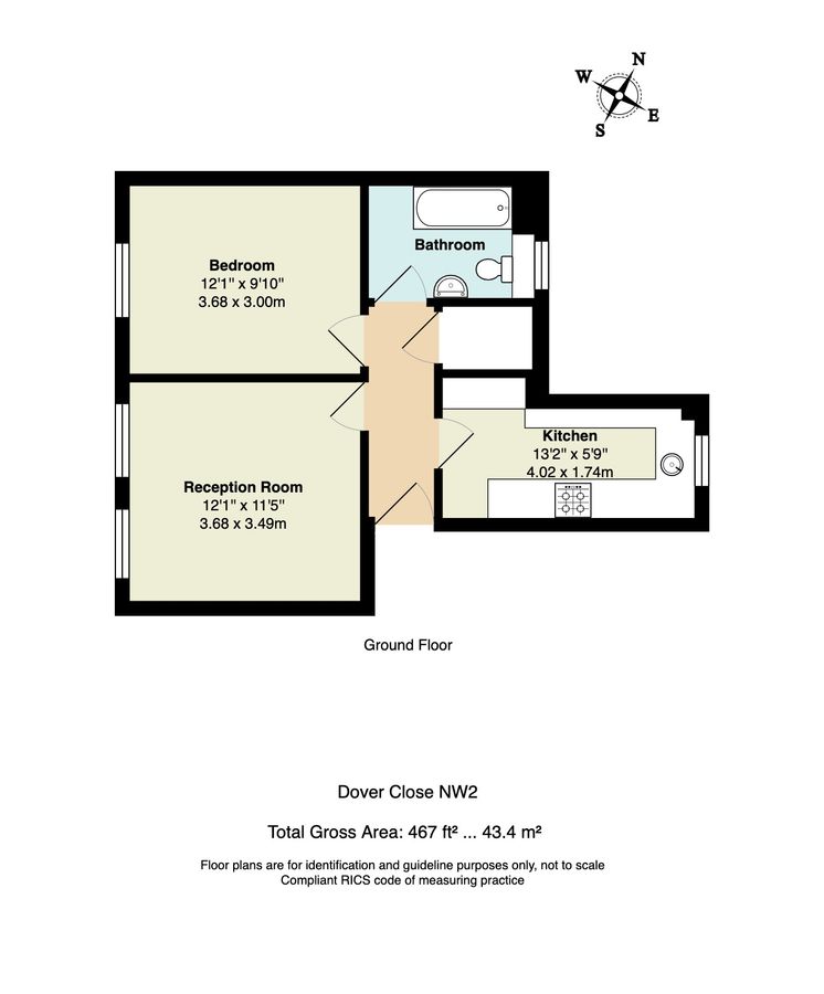 Квартира в Лондоне, Великобритания, 43 м² - фото 14