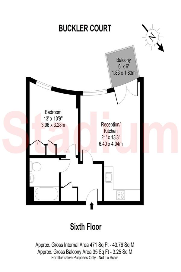 Квартира в Лондоне, Великобритания, 44 м² - фото 14