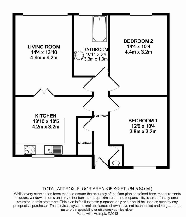 Квартира в Лондоне, Великобритания, 65 м² - фото 14