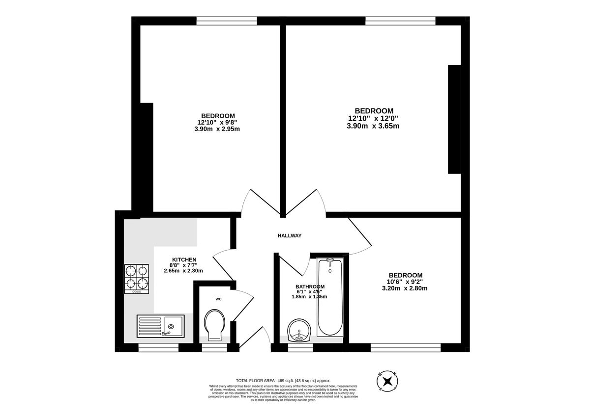 Квартира в Лондоне, Великобритания, 44 м² - фото 15