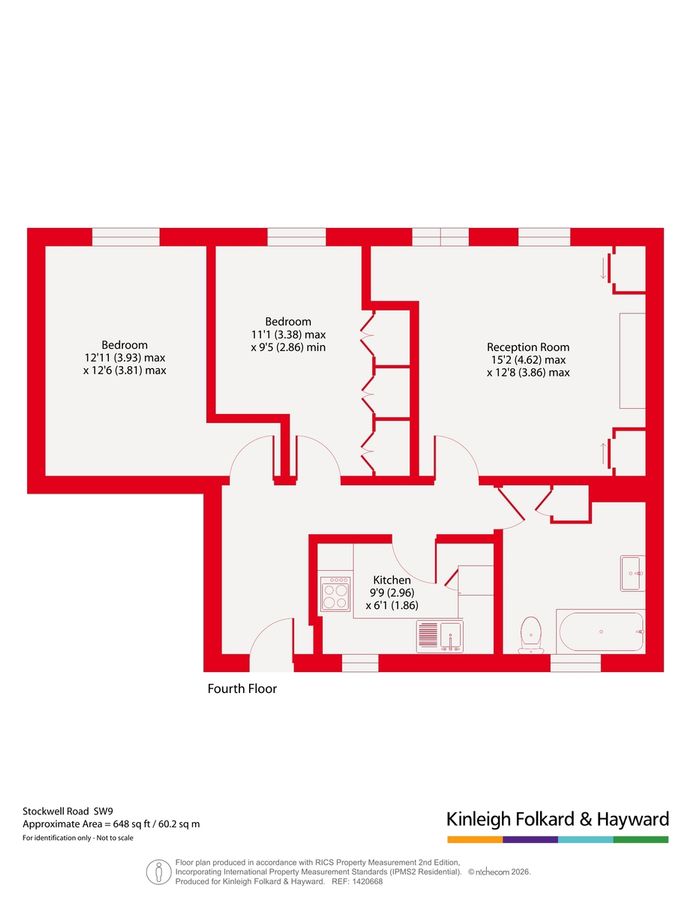 Квартира в Лондоне, Великобритания, 60 м² - фото 15