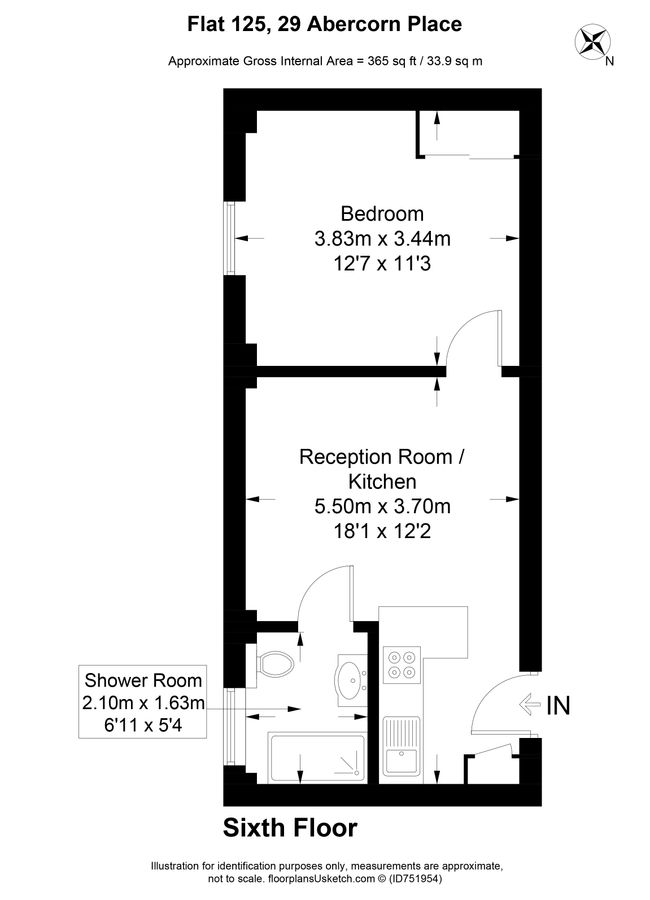 Квартира в Лондоне, Великобритания, 34 м² - фото 16