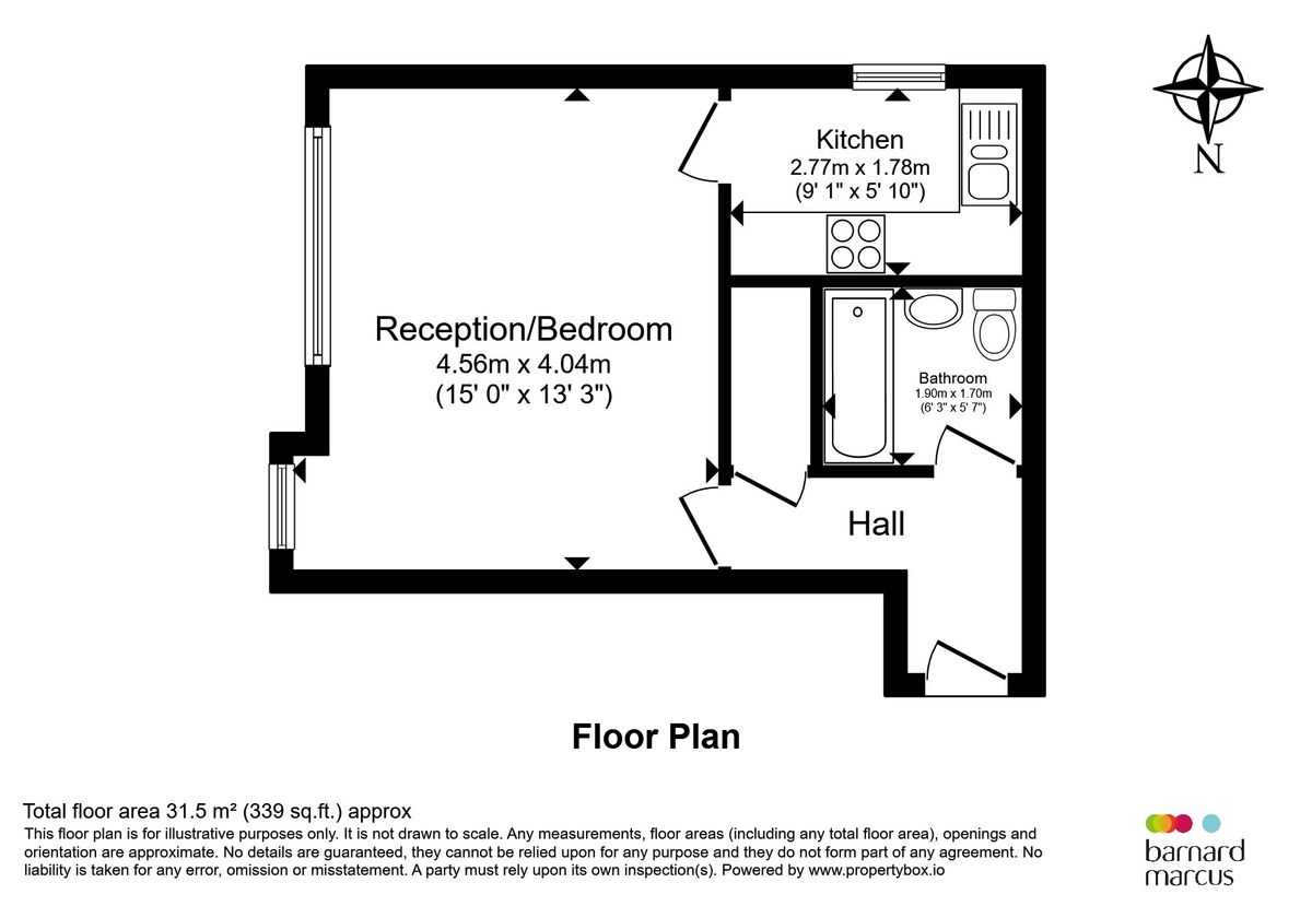 Квартира в Лондоне, Великобритания, 32 м² - фото 18