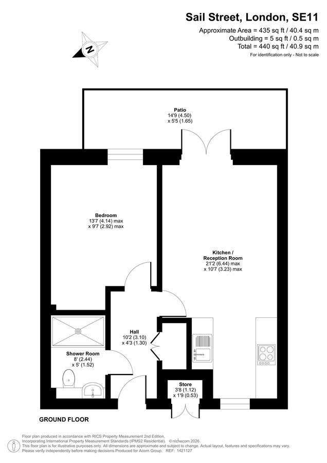 Квартира в Лондоне, Великобритания, 41 м² - фото 18