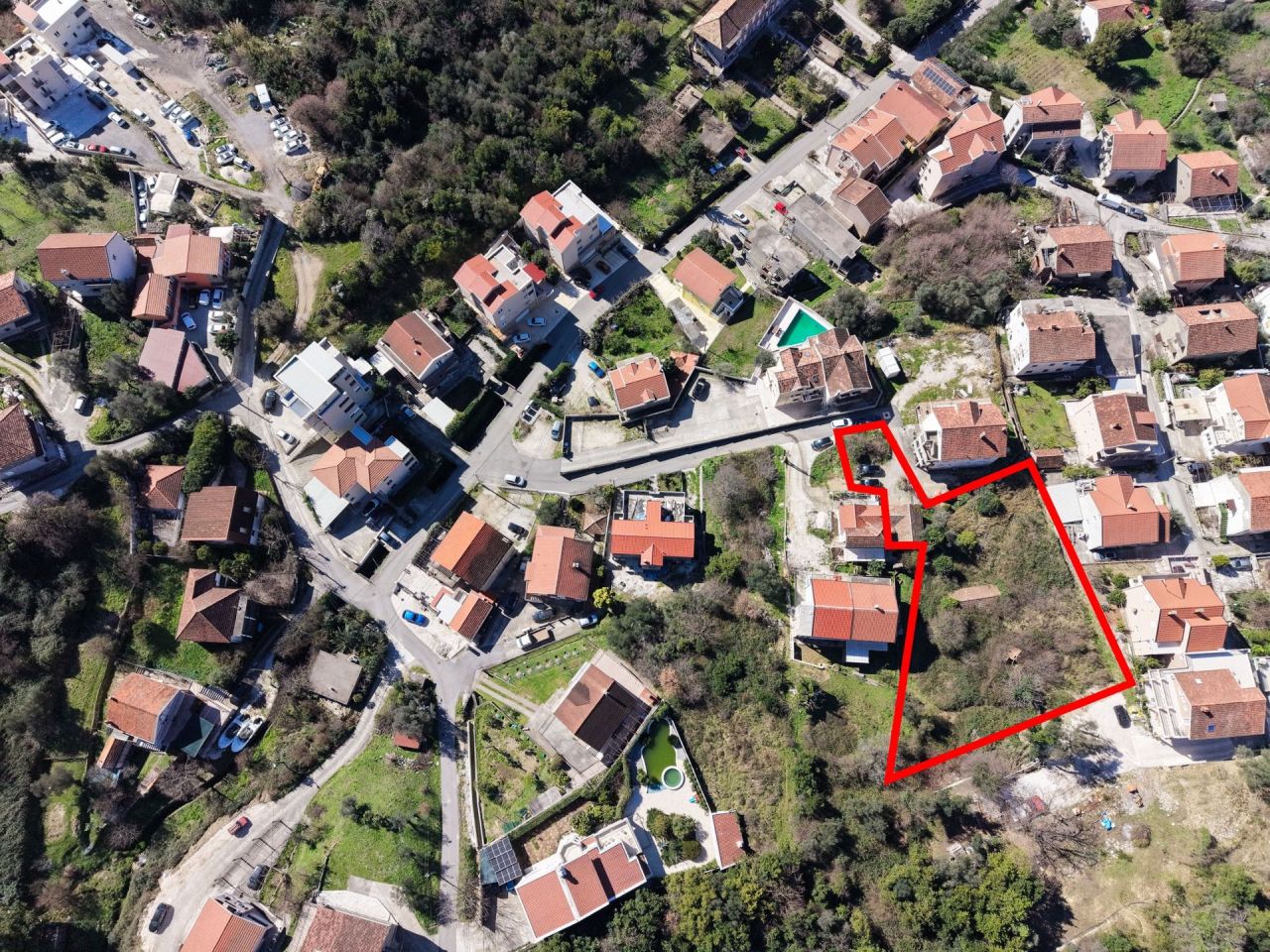 Земля в Тивате, Черногория, 1 872 м² - фото 4