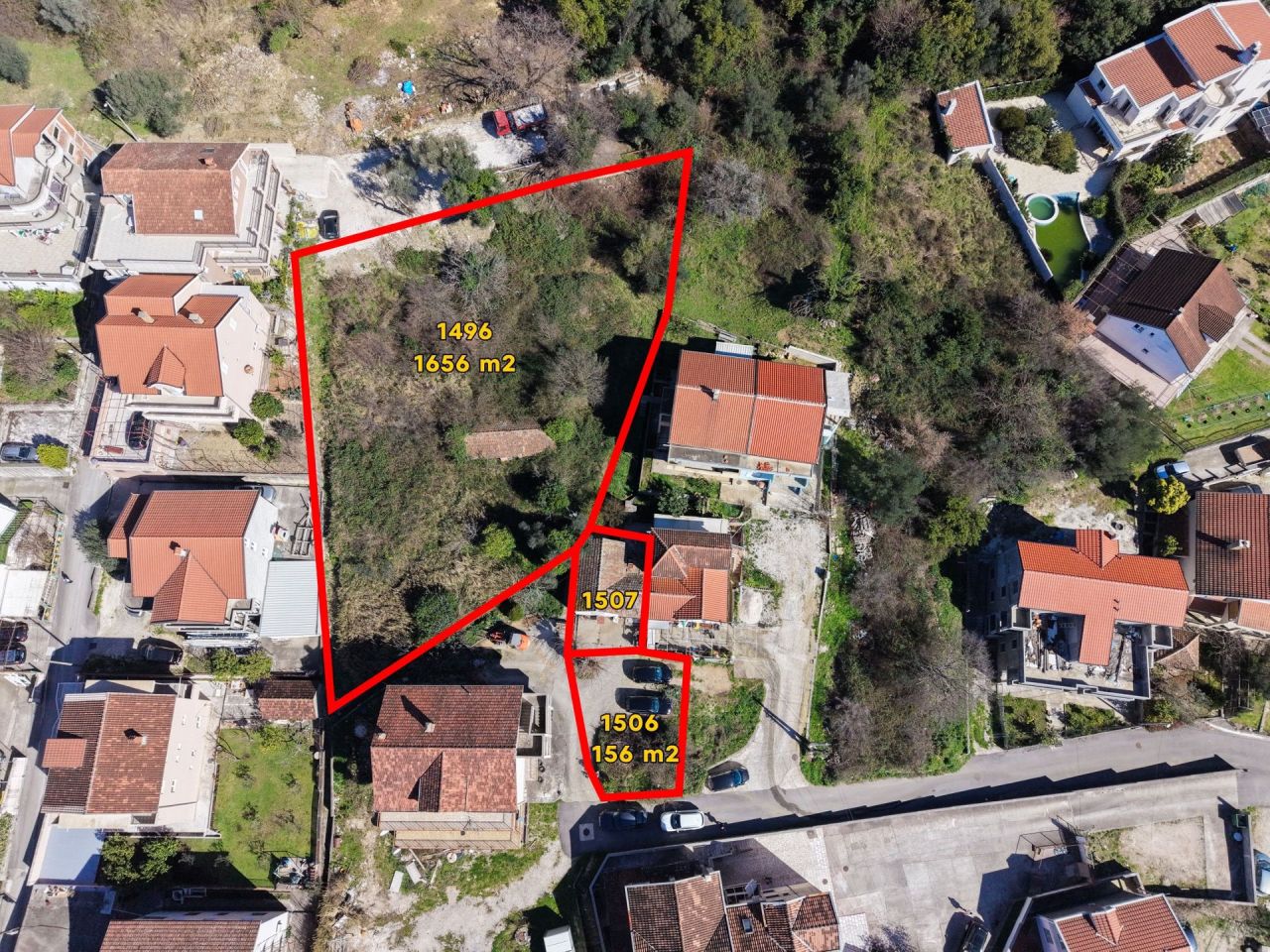 Земля в Тивате, Черногория, 1 872 м² - фото 5