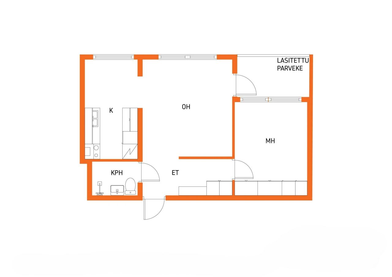 Квартира в Каави, Финляндия, 43 м² - фото 2