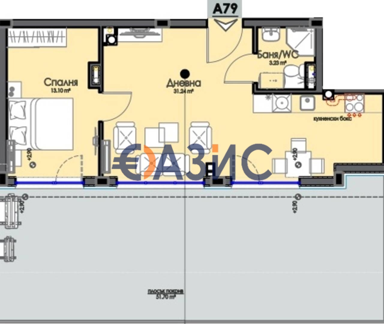 Апартаменты в Бургасе, Болгария, 115.1 м² - фото 5