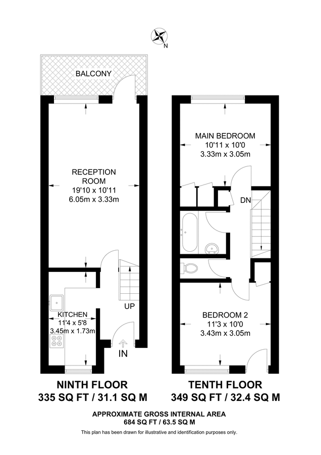 Квартира в Лондоне, Великобритания, 64 м² - фото 8