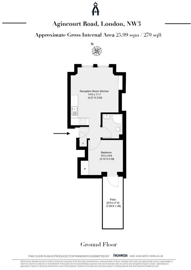 Квартира в Лондоне, Великобритания, 26 м² - фото 9