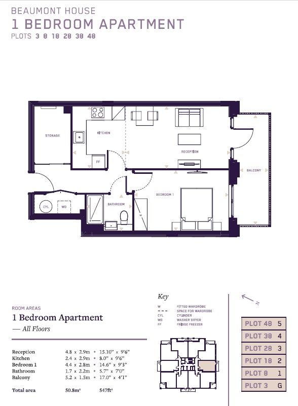 Квартира в Лондоне, Великобритания, 51 м² - фото 9