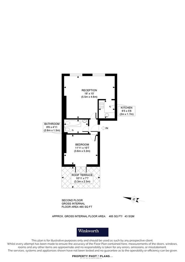 Квартира в Лондоне, Великобритания, 43 м² - фото 9